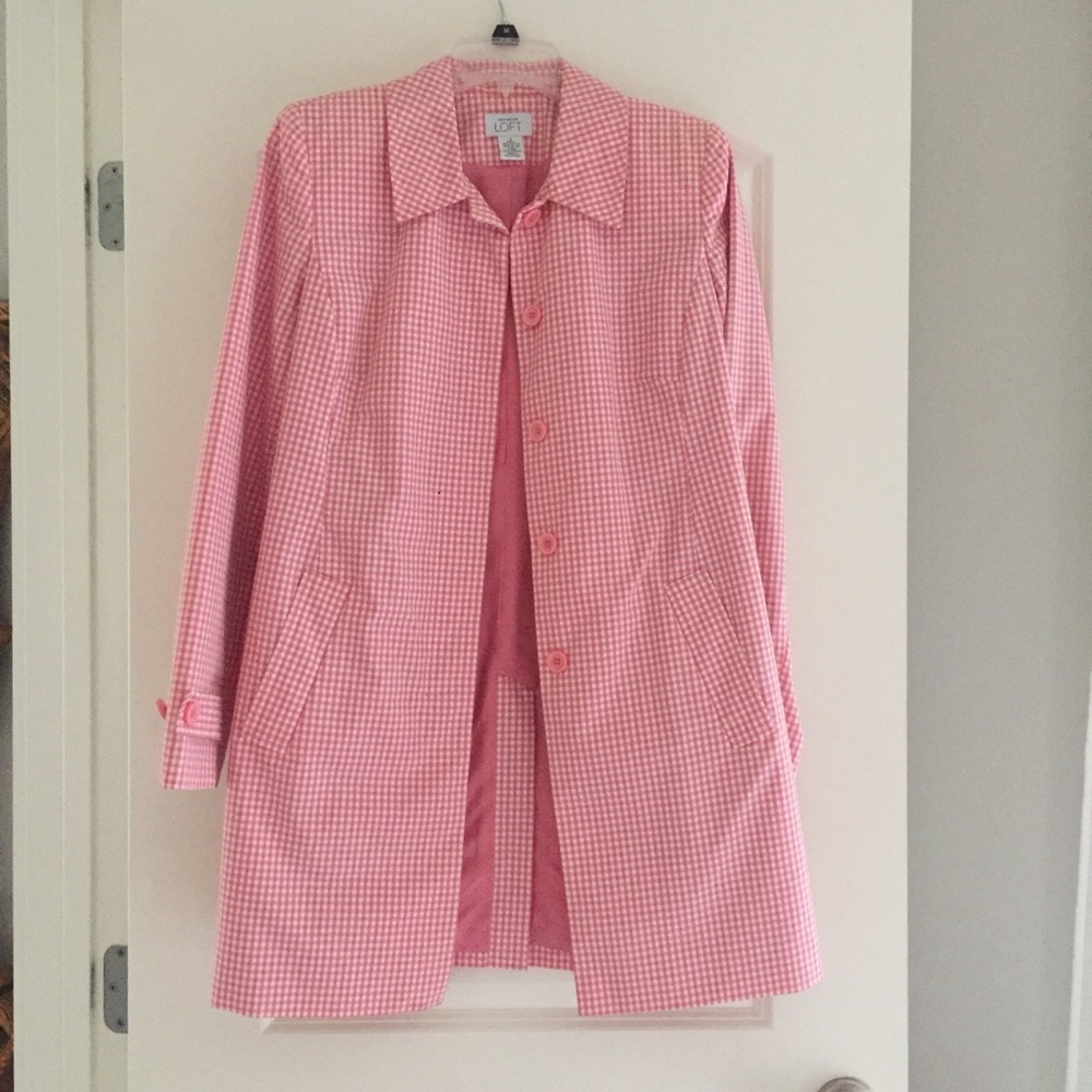 Adorable LOFT Gingham Coat!